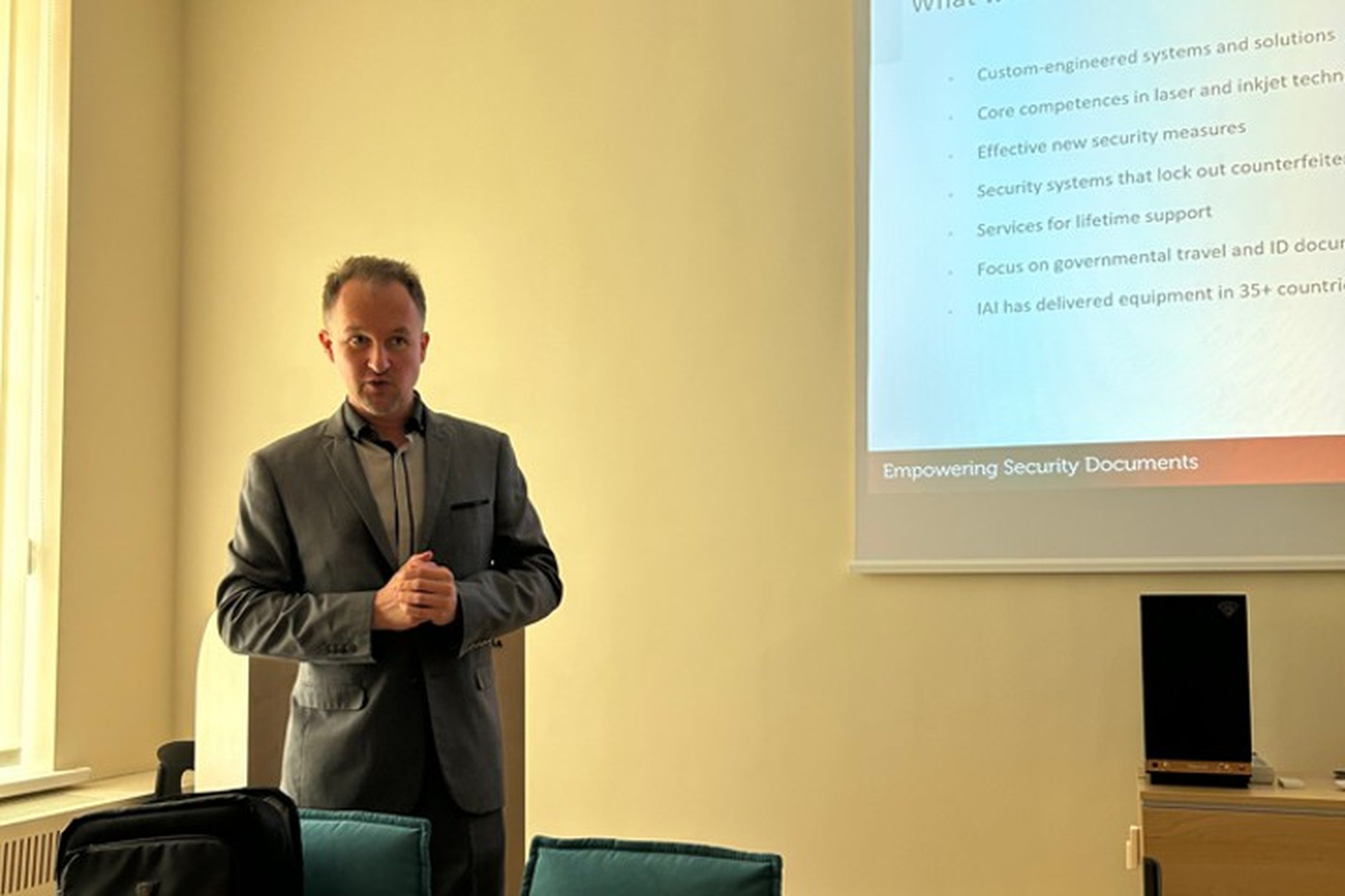 Tarptautinės kompanijos „IAI industrial systems“ atstovų vizitas