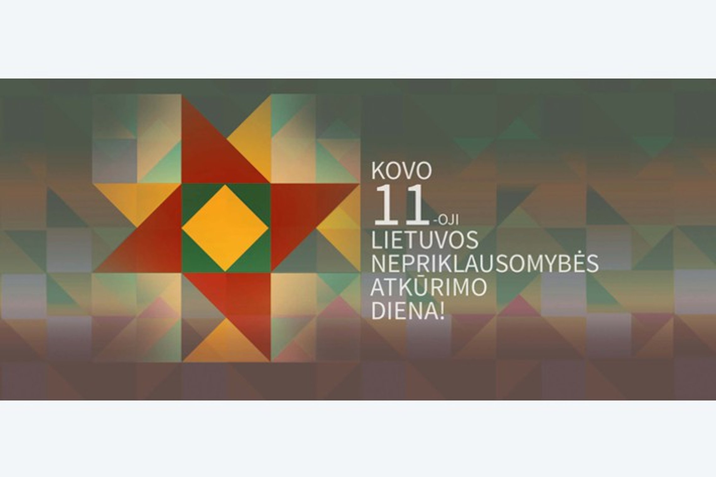 Sveikiname Kovo 11-osios proga